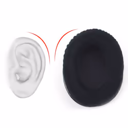 1 Pair Soft Headphone Earpads Hyperx Cloud Ã² - Green, Plush