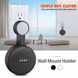 Outlet Wall Mount Bracket Mini Smart Speaker - White
