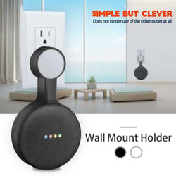 Outlet Wall Mount Bracket Mini Smart Speaker - White