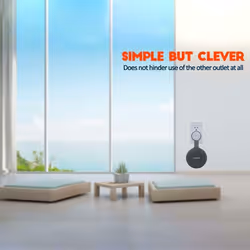 Outlet Wall Mount Bracket Mini Smart Speaker - White