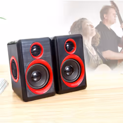 1 Pair Multimedia Surround Sound Stereo Wired Speakers for PC Laptop