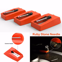 3Pcs Vinyl Record Player Stylus Replacement for Turntable Phonograph