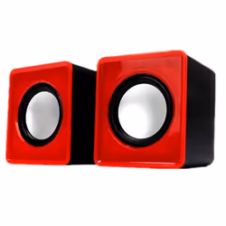 Mini Portable USB 2.0 Wired Music Loudspeaker for Desktop Computer PC - Blue