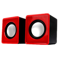 Mini Portable USB 2.0 Wired Music Loudspeaker for Desktop Computer PC - Blue