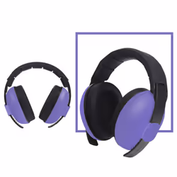 Baby Ears Protection Noise Headphone Kids Earmuff - Purple
