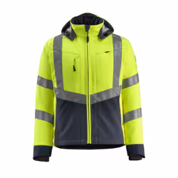 MASCOT 15502-246-17010, Jacket, Man, Black, Yellow, 4XL, Polyester, 360 g/m²