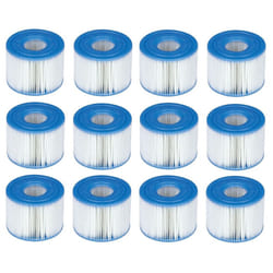 Intex Type S1 PureSpa 29001E Easy Set Pool Filter Cartridges - 12 Pack
