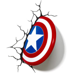3D Light FX 816733002187 Marvel Captain America Shield 3D Wall Light, Red, White and Blue