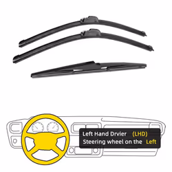 3pcs For Hyundai Santa Fe Dm 2012-2017 26&quot; 14&quot; 13&quot; Front Rear Wiper Blades Windshield Windscreen Window Cutter ...