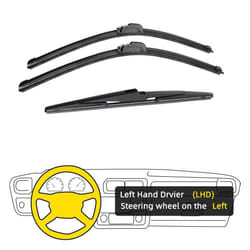 3pcs For Hyundai Santa Fe Dm 2012-2017 26&quot; 14&quot; 13&quot; Front Rear Wiper Blades Windshield Windscreen Window Cutter Accessories - Left Hand