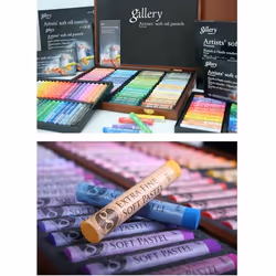 Mungyo Gallery Soft Oil Pastels Wood Box Set of 72 - Assorted Colors (MOPV-72W)
