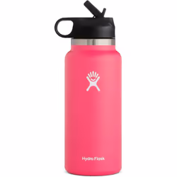 Water Bottle | Straw Lid | Outdoor Portable Insulated Cup - Pink, 40oz