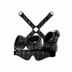NS Novelties Bondage Kit Pink (4 Piece) Black