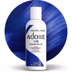 Adore Shining Semi Permanent Hair Color Ocean Blue (176), 118ml
