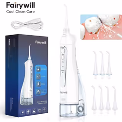 300ML Electric Flossers Oral Irrigator USB Recharge 8 Jet Tip Cordless