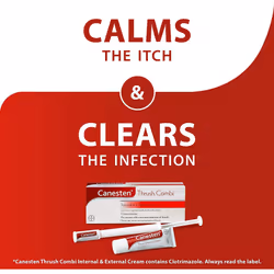 Canesten Thrush Combi Internal & External Creams | Clotrimazole | Thrush Treatment | Complete Two-Step Thrush Treatment