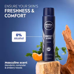 NIVEA MEN Protect & Care - Anti-Perspirant Deodorant Spray  x 6