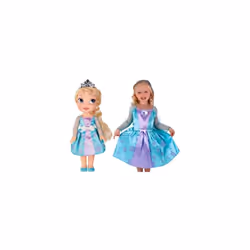 Disney Frozen Toddler Elsa Doll & Toddler Dress Gift Set