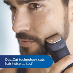 Philips 11-in-1 All-In-One Trimmer, Series 5000 Grooming Kit for Beard, Hair & Body with 11 Attachments, Including Nose Trimmer, Self-Sharpe