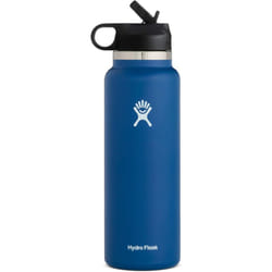 Water Bottle | Straw Lid  |  Outdoor Portable Insulated Cup - Navy, 32oz