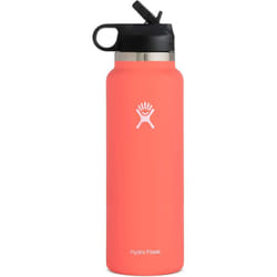 Water Bottle | Straw Lid  |  Outdoor Portable Insulated Cup - Orange, 40oz