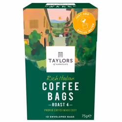 Taylors of Harrogate Rich Italian Coffee Bags - 10 Enveloped Bags (Pack of 3, Total of 30 Coffee Bags)