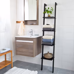 SoBuyÂ® FRG15-SCH, 4 Tiers Ladder Shelf Wall Shelf Bookcase Storage Display Shelving