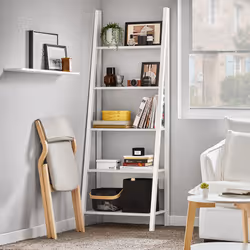 SoBuyÂ® FRG61-W, 5 Tiers Ladder Shelf Bookcase Storage Display Shelving