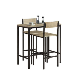 SoBuyÂ® OGT03, 1 Bar Table and 2 Stools, Kitchen Breakfast Bar Set Dining Set