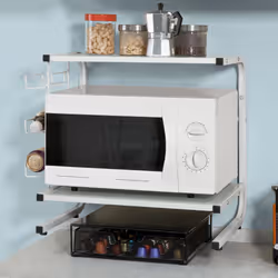SoBuyÂ® FRG092-W, Microwave Shelf, Kitchen Appliances Storage Shelf Rack