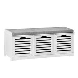 SoBuyÂ® FSR23-W, 3 Drawers Storage Bench Shoe Cabinet Shoe Rack Bench