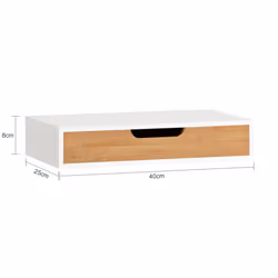 SoBuy FRG92-WN Wall-Mounted Drawer | Floating Shelf With Drawer