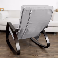 SoBuyÂ® FST20-HG, Rocking Chair Lounge Chair with Adjustable Footrest & Side Bag