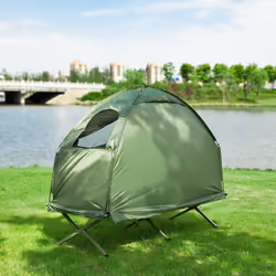 SoBuyÂ® OGS32-GR, 1 Person Foldable Camping Tent with Bed,Air Mattress,