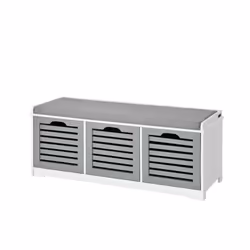 SoBuyÂ® FSR23-HG, 3 Drawers Storage Bench Shoe Cabinet Shoe Rack Bench