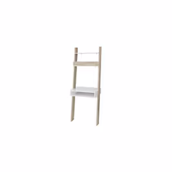 SoBuy FRG111-WN Ladder Shelves & Workstation | Ladder Desk With Drawer