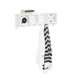 SoBuyÂ® FRG48-L-W, Wall Storage Display Shelf Cabinet Wall Coat Rack