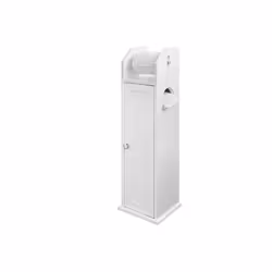 SoBuy® FRG135-W, Bathroom Toilet Paper Roll Holder Storage Cabinet