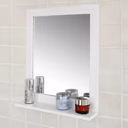 SoBuyÂ® FRG129-W, Wall Mounted Bathroom Mirror with Shelf