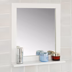 SoBuyÂ® FRG129-W, Wall Mounted Bathroom Mirror with Shelf