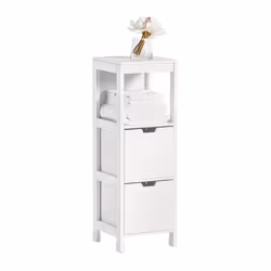 SoBuyÂ® FRG127-W, Floor Standing Bathroom Storage Cabinet Unit, H89cm