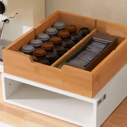 SoBuyÂ® FRG179-WN, Coffee Pod Capsule Tea Storage Box Drawer Organizer