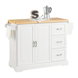 SoBuyÂ® FKW41-WN, Extendable  Island Kitchen Storage Trolley Cabinet
