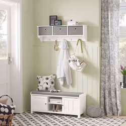 SoBuyÂ® FSR35-W, Storage Bench Shoe Cabinet Shoe bench Shoe Rack