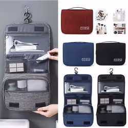 So!Magic Travel Hanging Toiletry Wash Bag,Waterproof Travel Toiletry Organizer with Sturdy Hook,Large Cosmetic Bag Makeup Organizer for