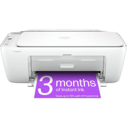 DeskJet 2820e All in One Printer | Perfect for Home | Colour | Wireless | Print, Scan & Copy |  Reliable Wi-Fi| Cement - White, HP DeskJet 2810e