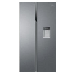 Haier SBS 90 Serie 3 HSR3918EWPG side-by-side refrigerator Freestanding 521 L E Silver