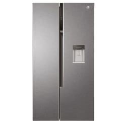 Hoover HHSWD918F1XK side-by-side refrigerator Freestanding 521 L F Silver