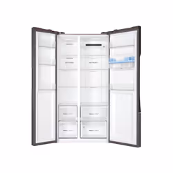 Hoover HHSWD918F1XK side-by-side refrigerator Freestanding 521 L F Silver