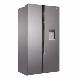 Hoover HHSWD918F1XK side-by-side refrigerator Freestanding 521 L F Silver